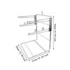 Grocery Bag Holder T Shirt Bags Rack Sturdy Space Saving Metal Shopping Stand Organizer for