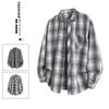 Vår och Höst Herr Rutig Skjortjacka Hong Kong Stil Herr Casual Lös Långärmad Skjorta