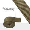 DIY Tent Stove Fireproof Ribbon Adjustable Stove Pipe Wrap with 2 Clamps Anti-Scald Chimney Protector Thermal Insulation