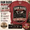Maglietta Personalizzata per Radioamatore, T-shirt Personalizzata con Nominativo Radioamatoriale, Regalo Vintage per Operatore DX CQ Mondiale, Maglietta Retrò per Hobbyisti