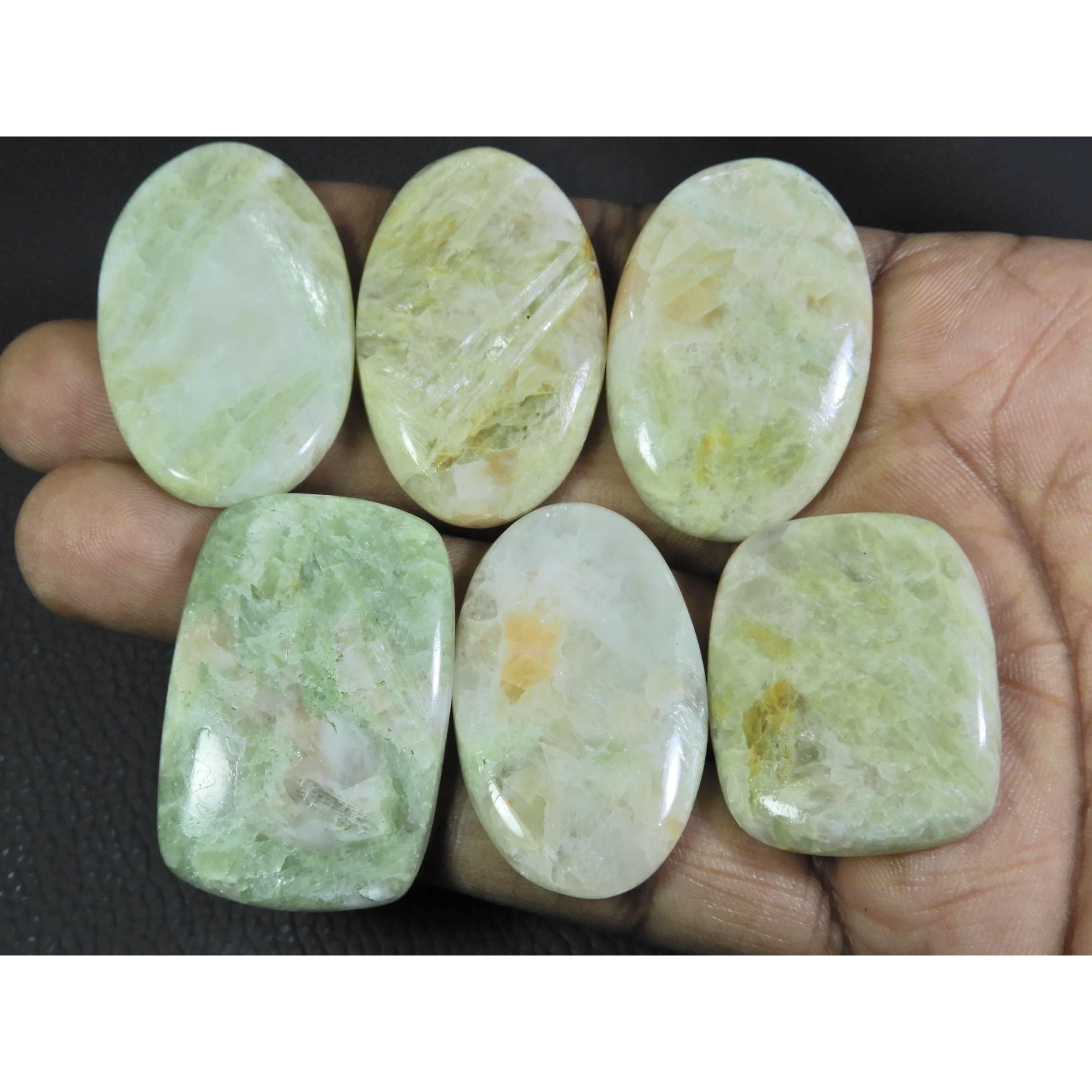 

АА++ 356 Карат. Натуральный Микс Солнечного Камня Кабошон Свободный Драгоценный Камень Лот 06 Шт. A-795