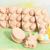 Heat-Resistant Easter Egg Bunny Mold Food Grade Silicone Surprise Design Handmade Soap Mold 3D Design Easter Bunny Design