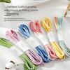 Cotton Gradient Colorful Rope 10 Meters DIY Bracelet String Braided Macrame Rope  Home Decoration