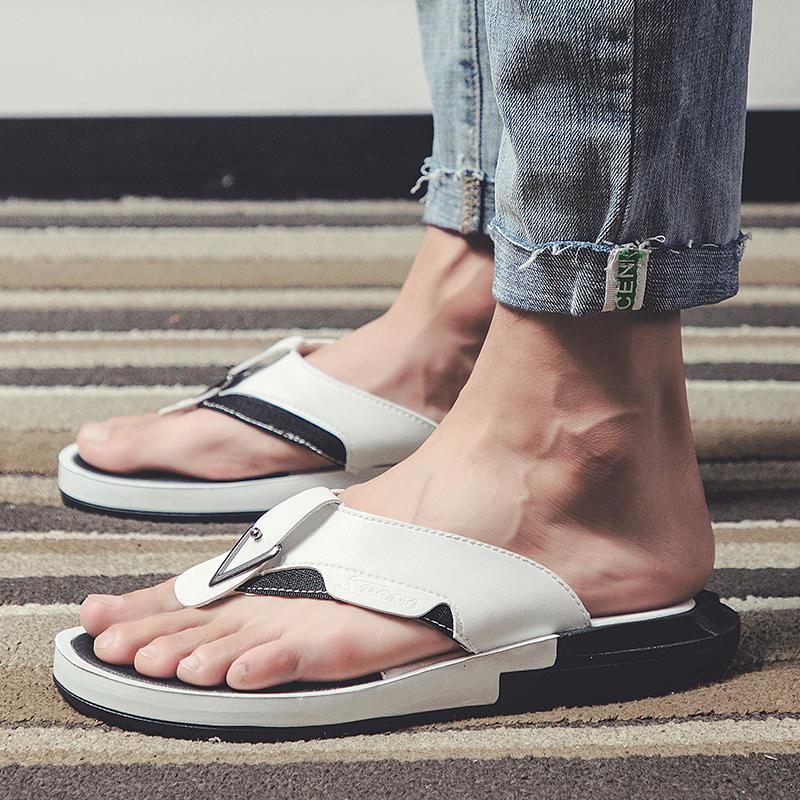 Fashion Beach casual men's shoes Luxury designer style Outdoor street walking  Hot selling breathable slippers 38-46 Plus Size summer