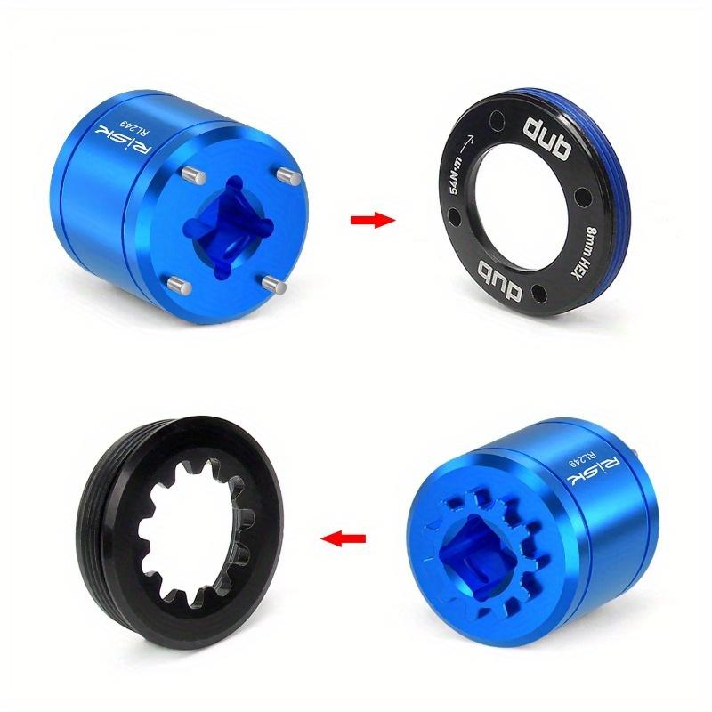 Instrument de îndepărtare a capacului pedalierului DUB 2 în 1 pentru bicicletă pentru XTR M9100 Instrument de îndepărtare a șuruburilor manivelei pentru suport inferior Set de chei cu clichet de 3/8 inchi