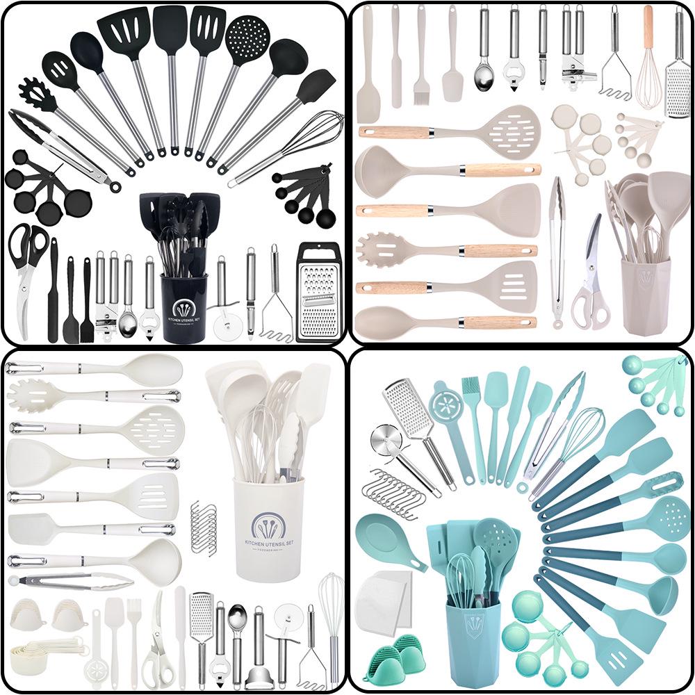 In-Stock Non-Stick Silicone Kitchen Utensil Set