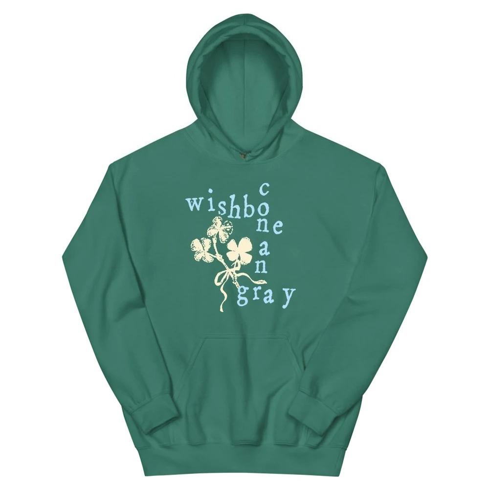 CONAN GRAY RED RIBBON WISHBONE HOODIE Winter Fleece Hooded Sweatshirts Graphic Men Women Clothing Fashion Hoodies