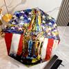 Christmas Gift Halloween Theme Bear Truck Coca Cola umbrella is suitable for all seasons, including home travel and outdoor activities Y11