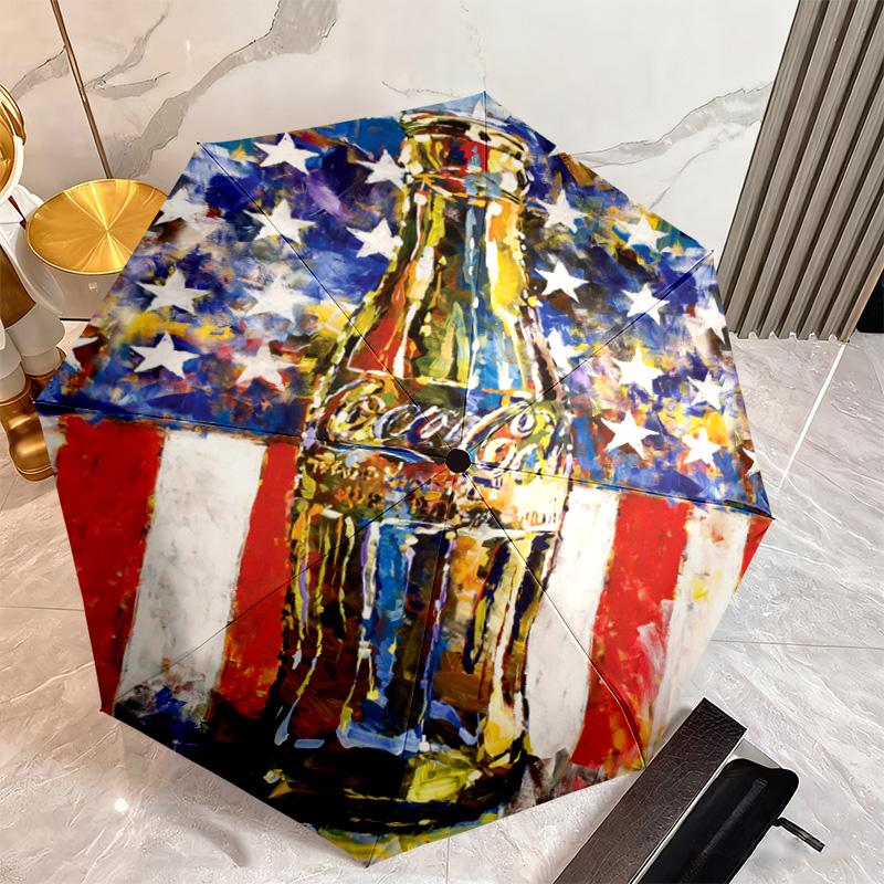 Christmas Gift Halloween Theme Bear Truck Coca Cola umbrella is suitable for all seasons, including home travel and outdoor activities Y11