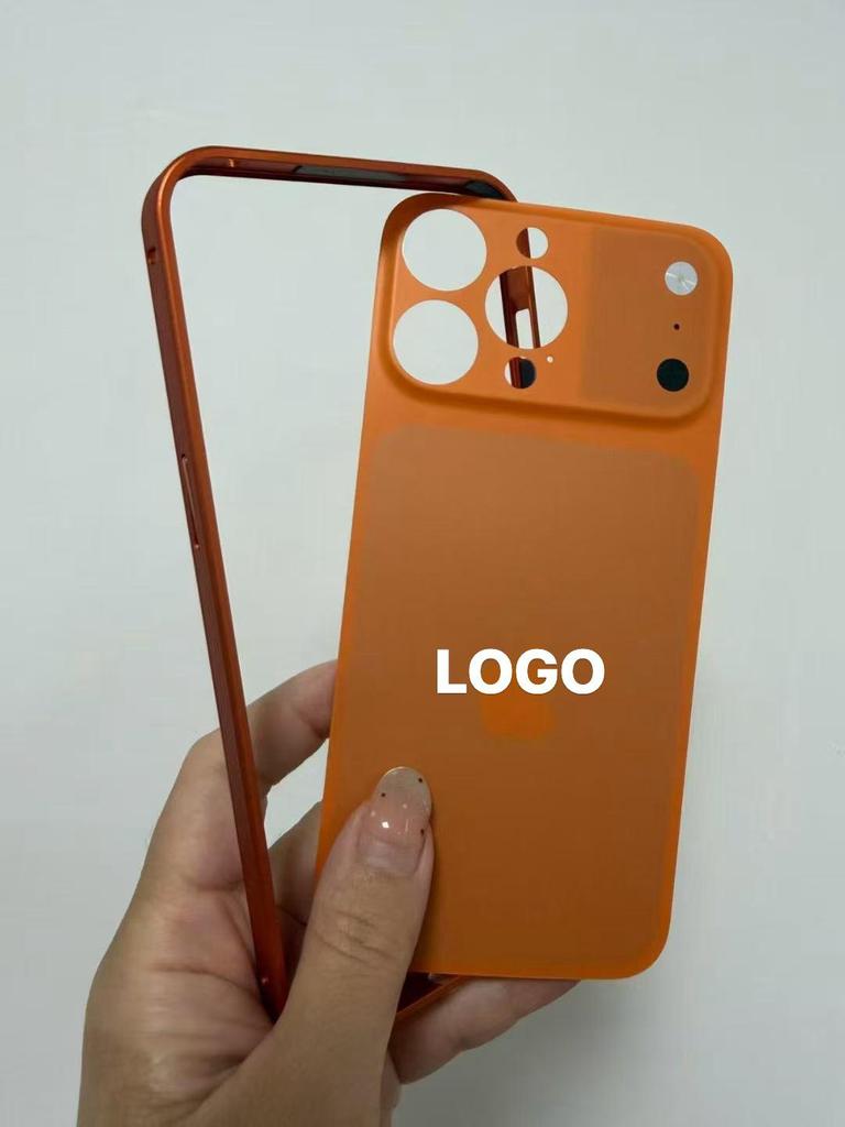iPhone 13-16 Protective Case with Metal Back Panel and iPhone 17 Frosted Back Film