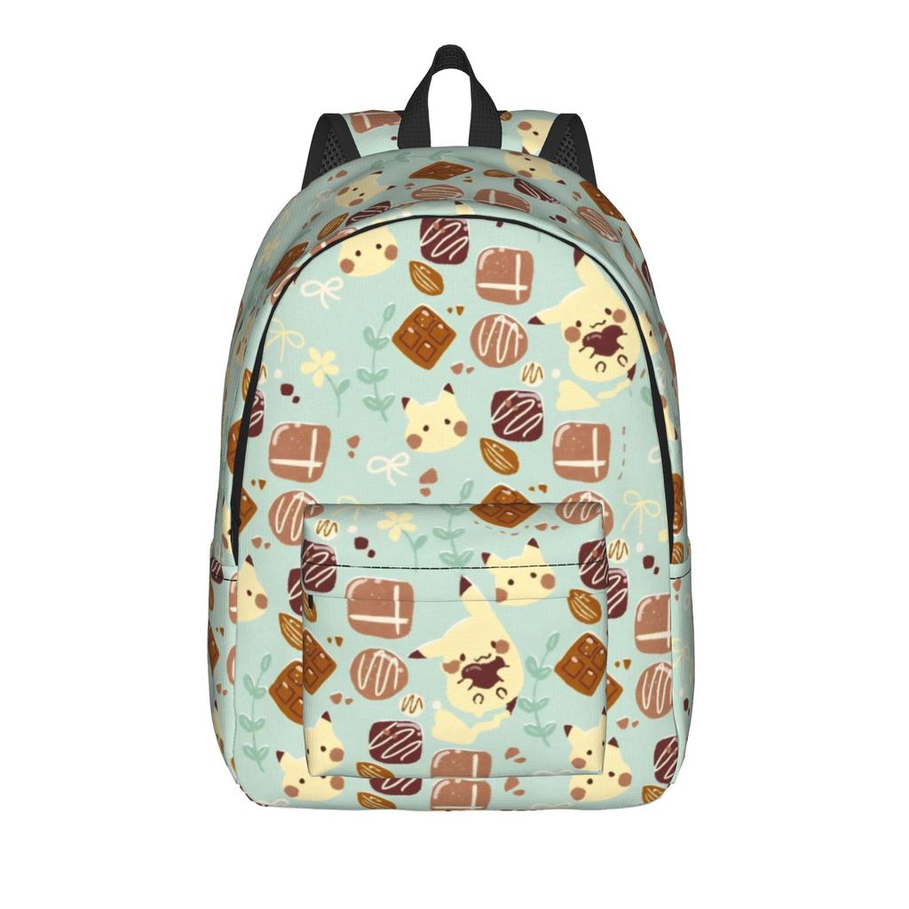Cute Cartoon Monster Classical Backpack Lightweight High School Work Pokemoned Daypack for Men Women Laptop Canvas Bags
