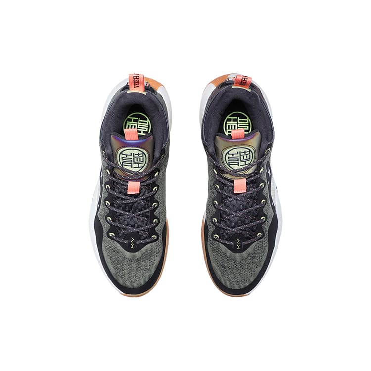 LiNing Shuai 14 Low Slip Resistant Abrasion Resistant Low top Basketball Shoes Men's Black Green ABAQ067-7