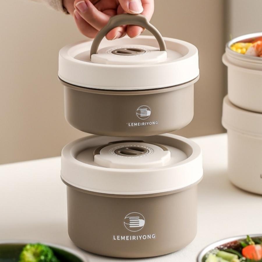 

Новый набор ланч-боксов бенто для еды, безопасный для микроволновой печи, контейнер для еды из нержавеющей стали 304, ланч-бокс с термосумкой для детей, офис 4pcs серый