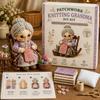 Knitting Grandma Sewing Lady Patchwork DIY Collection Kit Fabric Sewing Kit  for Adults Beginners