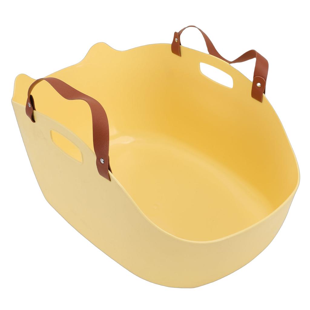 Portable Cat Litter Box Super Large Capacity   Proof Handheld Cat Litter Box Basket for Travel