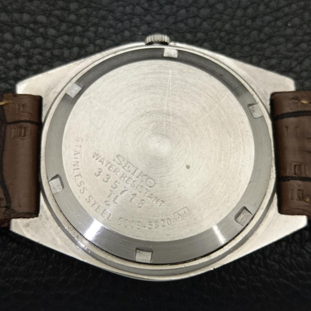 VINTAGE SEIKO AUTOMATIC JAPAN 6319A MENS BROWN COLOR DIAL WATCH a701363-5 R206a-a701363