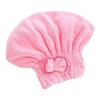 Bath Accessories High Absorbency Hair Towel Wrap Fast Drying Coral Velvet Towel with Bow Knot for Wet Hair