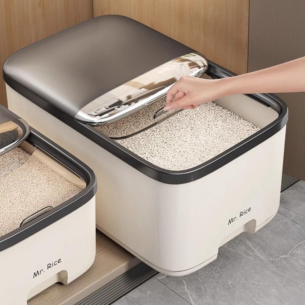 Insect Proof Rice Storage Box Moisture Proof Grain Sealed Jar Grain Dispenser  Kitchen