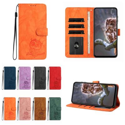 8-Color Owl Embossed Pattern Flip Card Design Wallet Case for Google Pixel 6,Pixel 7,Pixel 8,Pixel 9,Pixel 10 Series...