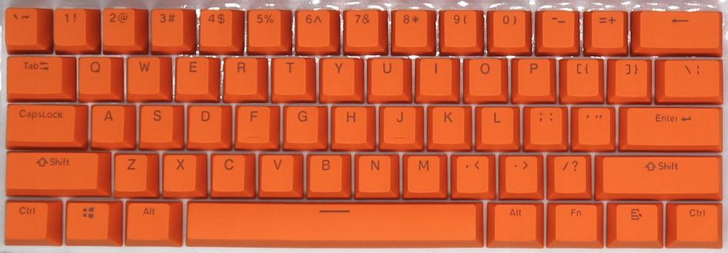 KEYCAPS Standard Orange Keycaps for Profile Mechanical Keyboards