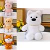 Simulation Pearl Bear Plush Toy With Soft Short Pile For Kids Birthday Gift