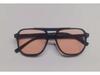 Occhiali da Sole Retro a Doppio Ponte con Lenti Grandi Oceaniche - Design alla Moda e Semplice