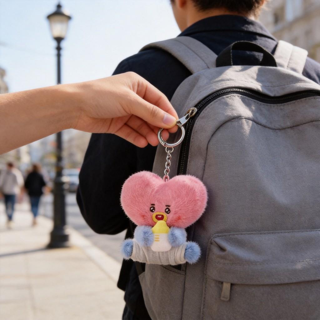 New Bonrn Series Lion Plush Keychain For Kids Collectors Gift