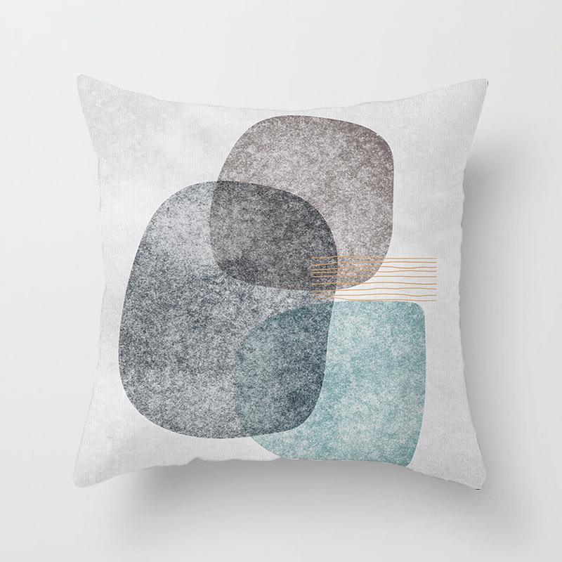 Nordic Simple Style Geometric Abstract Pillowcase Cushion Home Living Room Sofa Chair Bedroom Decorative Pillowcase