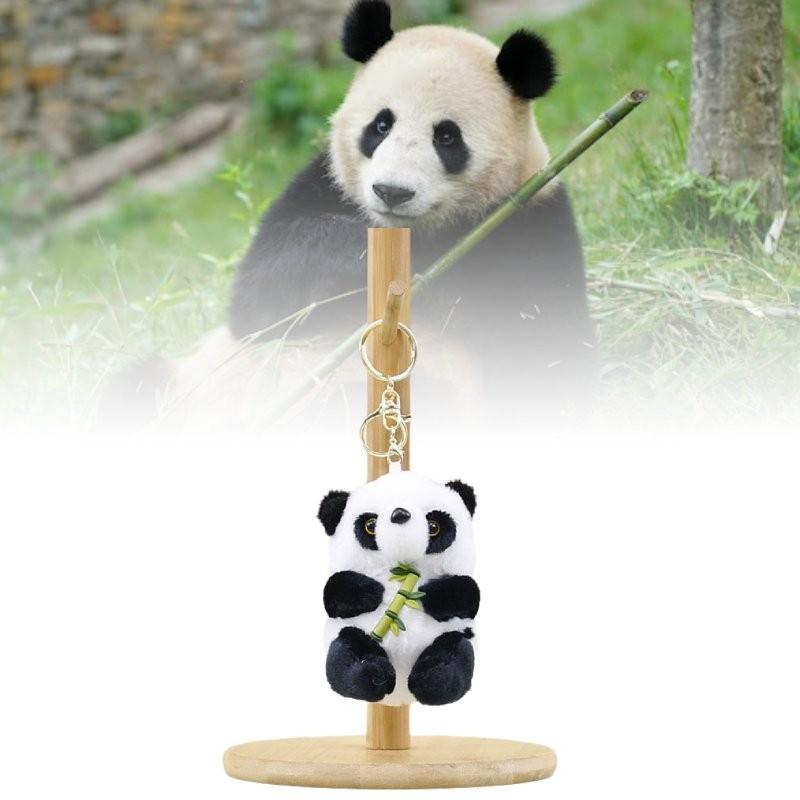 Charming Panda Plush Pendant Cuddly Stuffed Animal Keychain For All Ages