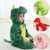 Kigurumi de Bebé Cebra Unicornio Animal Disfraz Cosplay Halloween Mono Cálido para Niñas Niños 1 a 4 Años Ropa de Navidad para Recién Nacidos