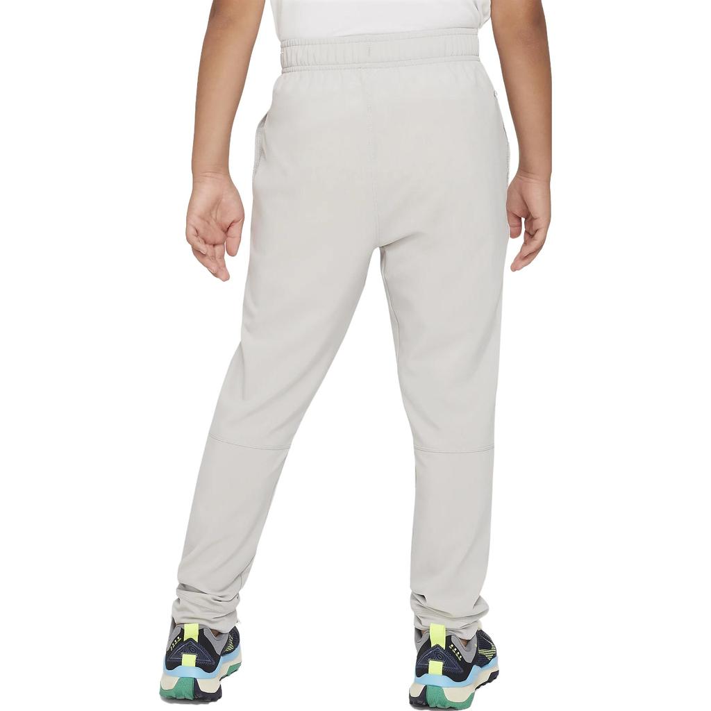Nike Kids Letter Print Cuffed Knit Sports Pants Kids Bottoms Light-Gray FQ0706-012