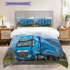 Future Blue Innovation Bedding (1 * duvet cover + 2 * pillowcase, without core) 2D Flat Duvet cover and pillowcase Bedding set Christmas birthday gift