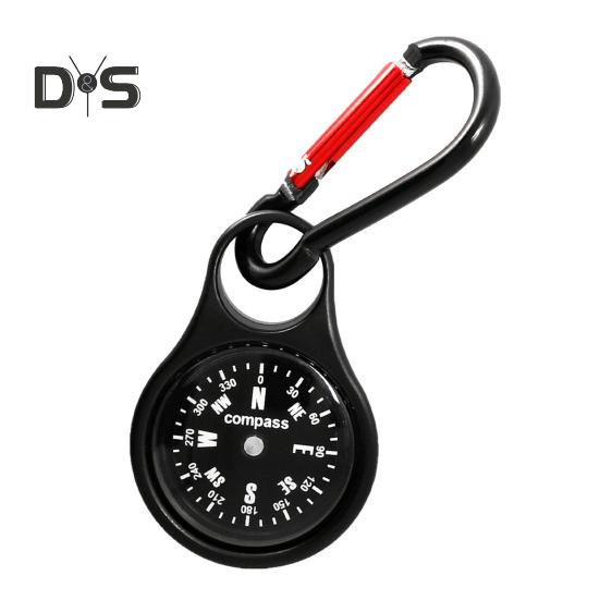 

Карманный компас-брелок из цинкового сплава для кемпинга, пешего туризма, альпинизма, ориентирования, водонепроницаемый мини-навигационный инструмент для приключений на открытом воздухе чёрный