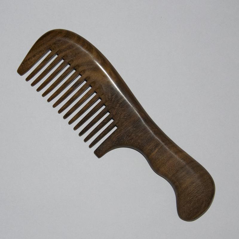 Niu Ling Golden Sandalwood Anti-Static Comb: Natural Sandalwood Massage Hair Care Gift for Friends and Family