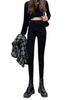 2024 Herbst/Winter Damen High Waist Schlanke Graue Samtjeans - Schlankmachende Bleistifthose für zierliche Figuren