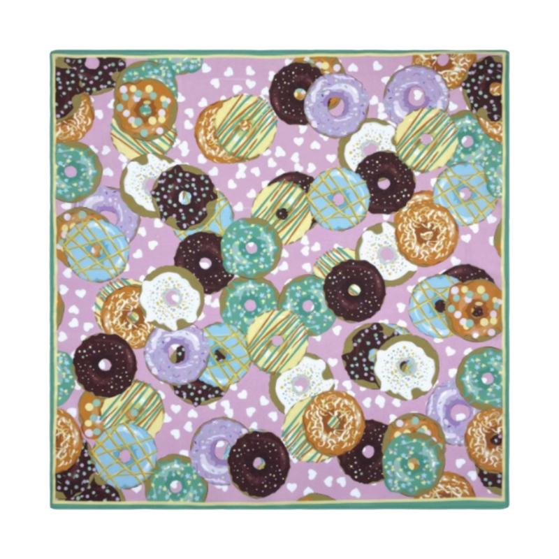 

Хип-хоп банданы-шарфы обертывания с узором пончиков, изысканные головные платки, головной шарф, шарф на голову, реквизит для фото