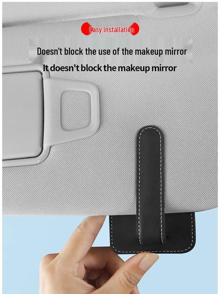 Multifunctional Sun Visor Sunglasses & Card Holder Clip