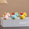 Cute Resin Horse Figurine Chinese Style Desktop Ornament New Year Mascot Miniature Red Good Luck Zodiac Ornaments Cabinet