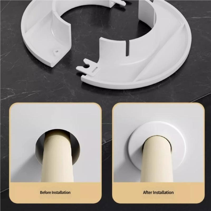 Plastic Air Conditioning Pipes Cover Replacement Wall Decorative Cover Wall Decorative Cover Pipe Plug Enduring