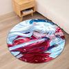 Inuyasha Printed Round Rug Carpet Chair Rug Area Rug Entryway Doormats,for Office Chair Living Room Bedroom Kitchen Room.