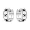 925 Silver Retro Grass Pattern Earrings Jewelry Versatile Hoop Earrings For Women Jewelry Birthday Party Fine Gifts
