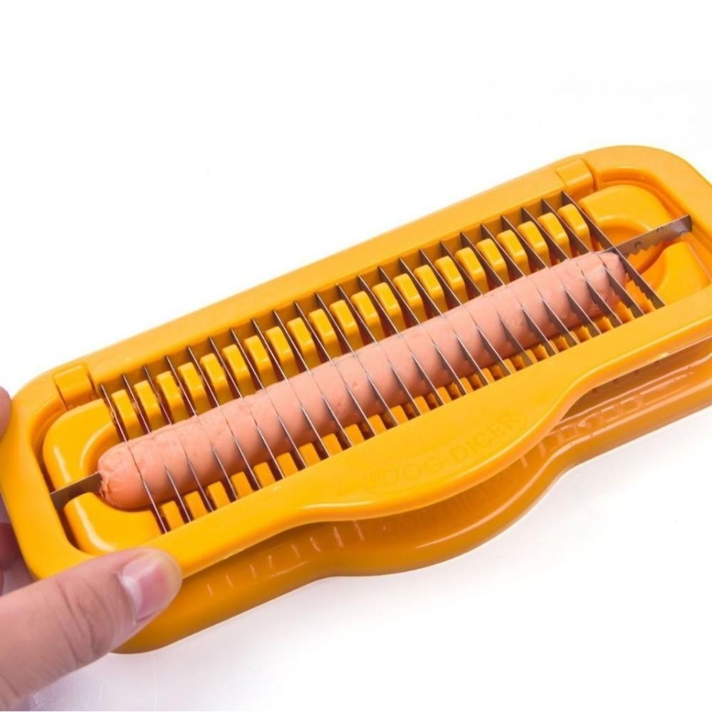 Stainless Steel Banana Slicer Efficient Sausage Cutter Hot Dog Slicer Food Preparation