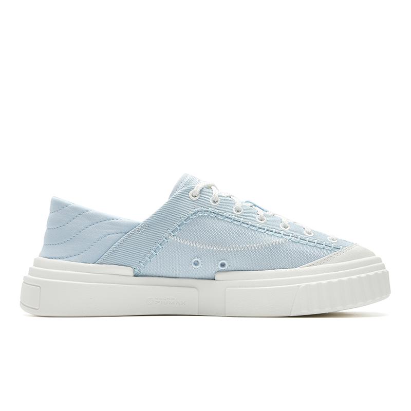 FILA MILANO Breathable Lightweight Low top Canvas Shoes Women's Glaze Grass Blue/Snow F12W622309FOS
