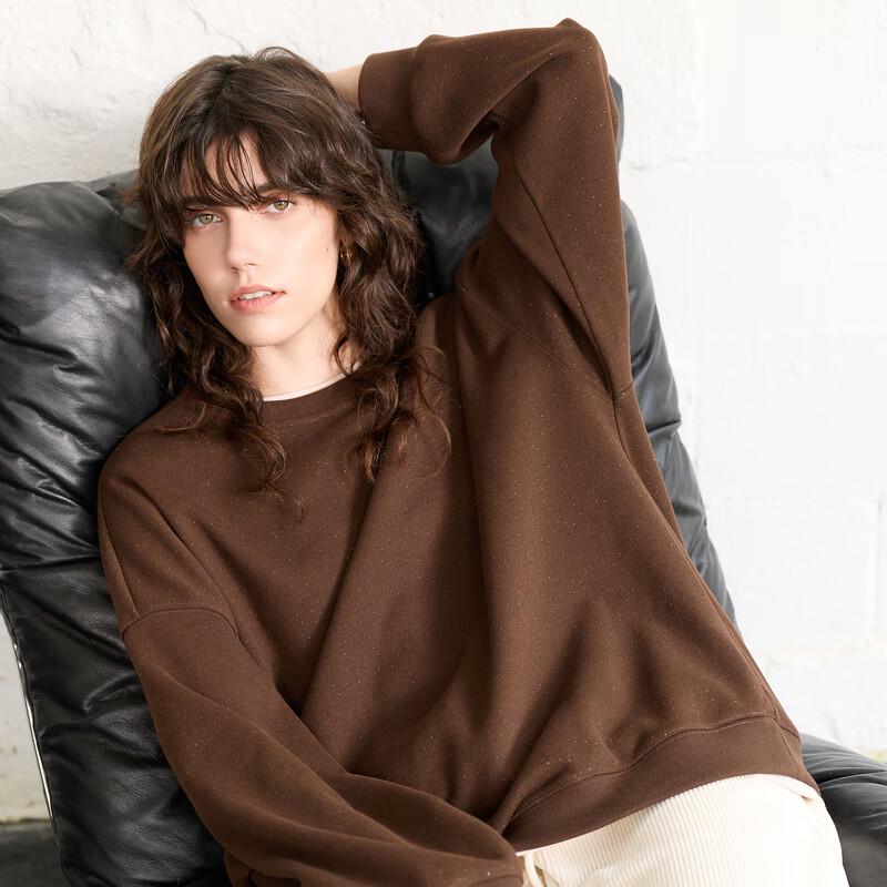 

Sancai 2025 Winter Retro Loose Faux Two-Piece Sweatshirt L 165/88A