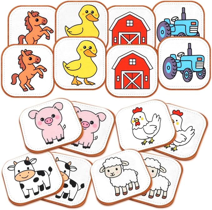 Children s Educational Farm Dinosaur Animal Forest Ocean Matching Game Board-Polyester Unisex Customized Accepted