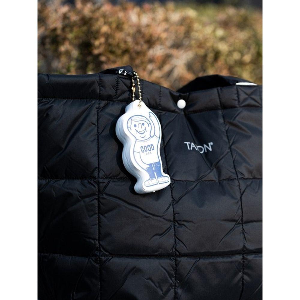 GOOD ON Boy Keychain - White