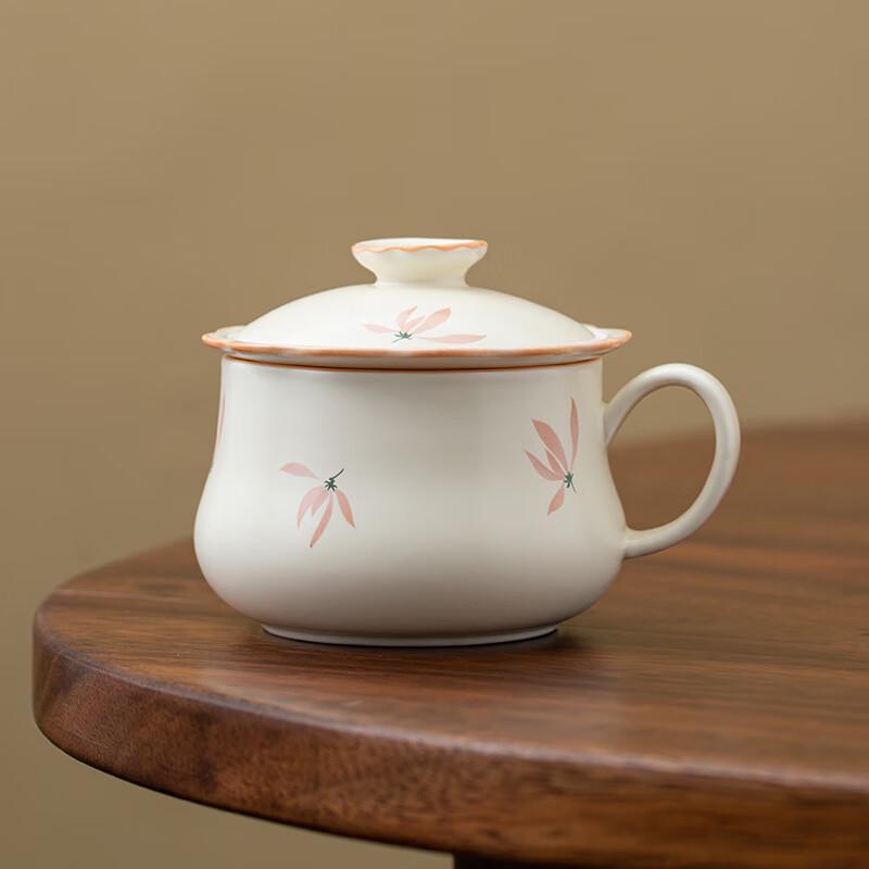 Керамическая кружка-заварник TLAKEHO с крышкой