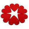 Heart-Shaped Colored Wooden Blocks for Early Education DIY & Wedding Crafts