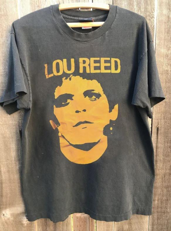 

Lou Reed Face Graphic Charcoal Short Sleeve Unisex T shirt Men Women WA4136 Unisex T-Shirt XL
