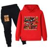 Frühling Herbst Italienisches Gehirnfäule Tiere Tung Tung Tung Sahur Lustiger Druck Kinderanzug Jungen Mädchen Lässige Mode Oberteil + Hose Set